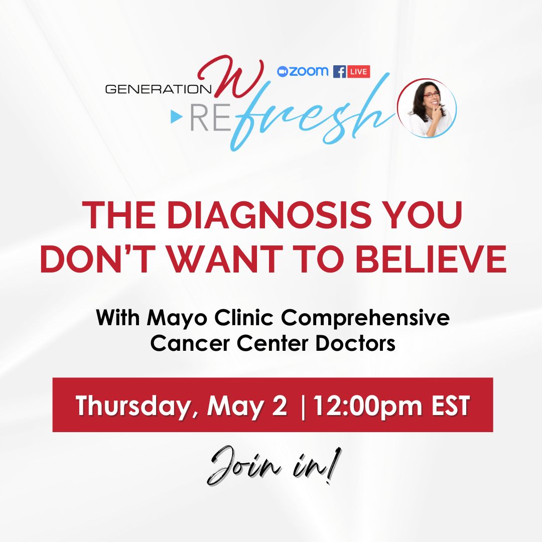 Join us on May 2, for REfresh on Zoom and FB Live, where @MayoClinic experts will share the latest in cancer care strategies. Whether you're personally affected or supporting a loved one, don't miss this chance to get your questions answered! Register Now! bit.ly/3Uyorak