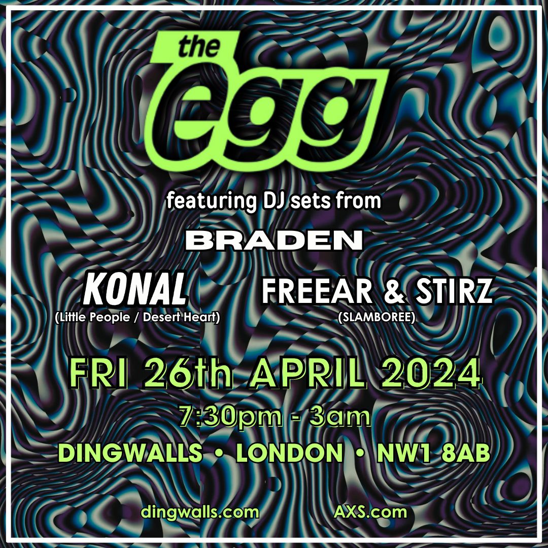 <a href="/FREEAR/">Freear</a> has now joined tomorrow's bill - FINAL 🎟️
 BELOW!

dingwalls.com/gig/the-egg/

<a href="/SlamboreeMusic/">Slamboree</a> 
<a href="/TheEggUK/">The Egg</a> 
<a href="/DJ_Braden/">Braden</a>
