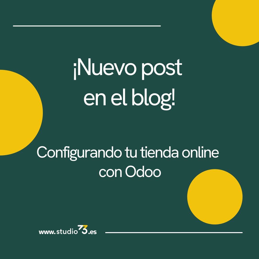 Studio73_'s tweet photo. ¡Descubre cómo potenciar tu tienda online con Odoo en nuestro nuevo post en el blog!💻
Te mostramos los aspectos esenciales de la configuración de Odoo, desde la selección de módulos clave hasta la integración de métodos de pago seguros.
¡No te lo pierdas!
https://t.co/RT3bnccHXc https://t.co/8JqkEcrndB