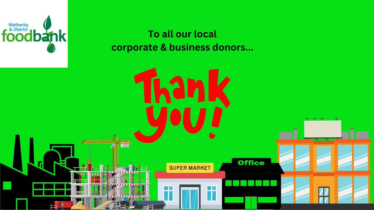 💚 Today we'd like to say a big #ThursdayThankYou to all our local corporate and business donors who have supported us recently. Many of you hold regular collections or make regular financial donations and we are incredibly grateful, THANK YOU! 👏 🙂 

#Wetherby #Tadcaster
