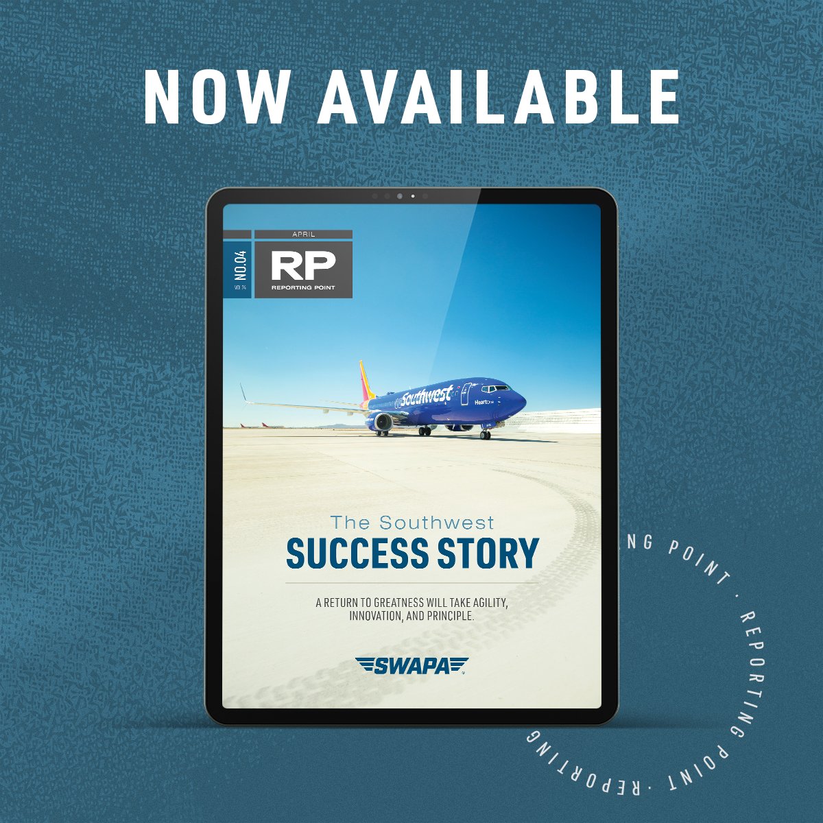 ICYMI: The April issue of Reporting Point is live. Pilots can read more about reserve pay, industry updates, and how the SWAPA Pilot Relief Fund is here to support you when you need it most. Log on to the website or download the PDF to read later.