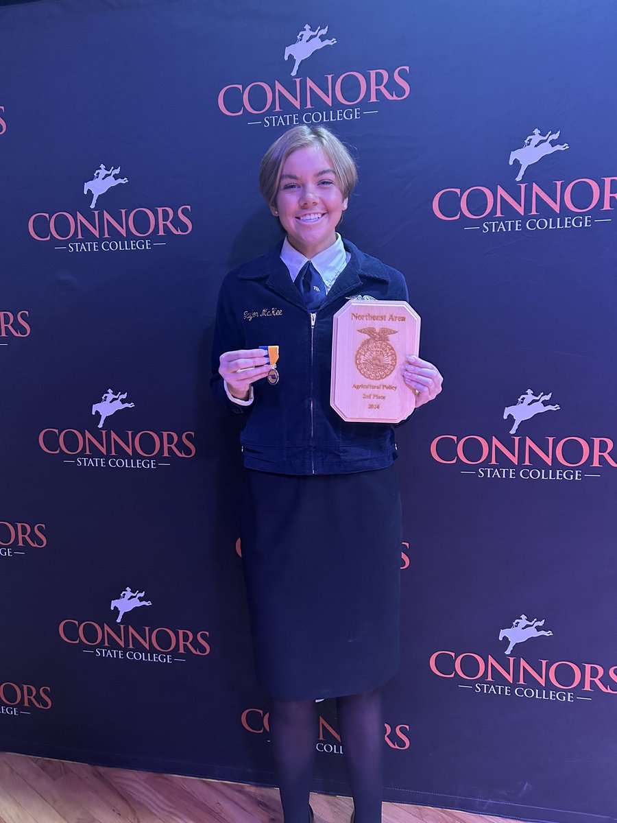 Last night was the Northeast area speech contest and I qualified for state in Ag Policy! So happy to get to go back!