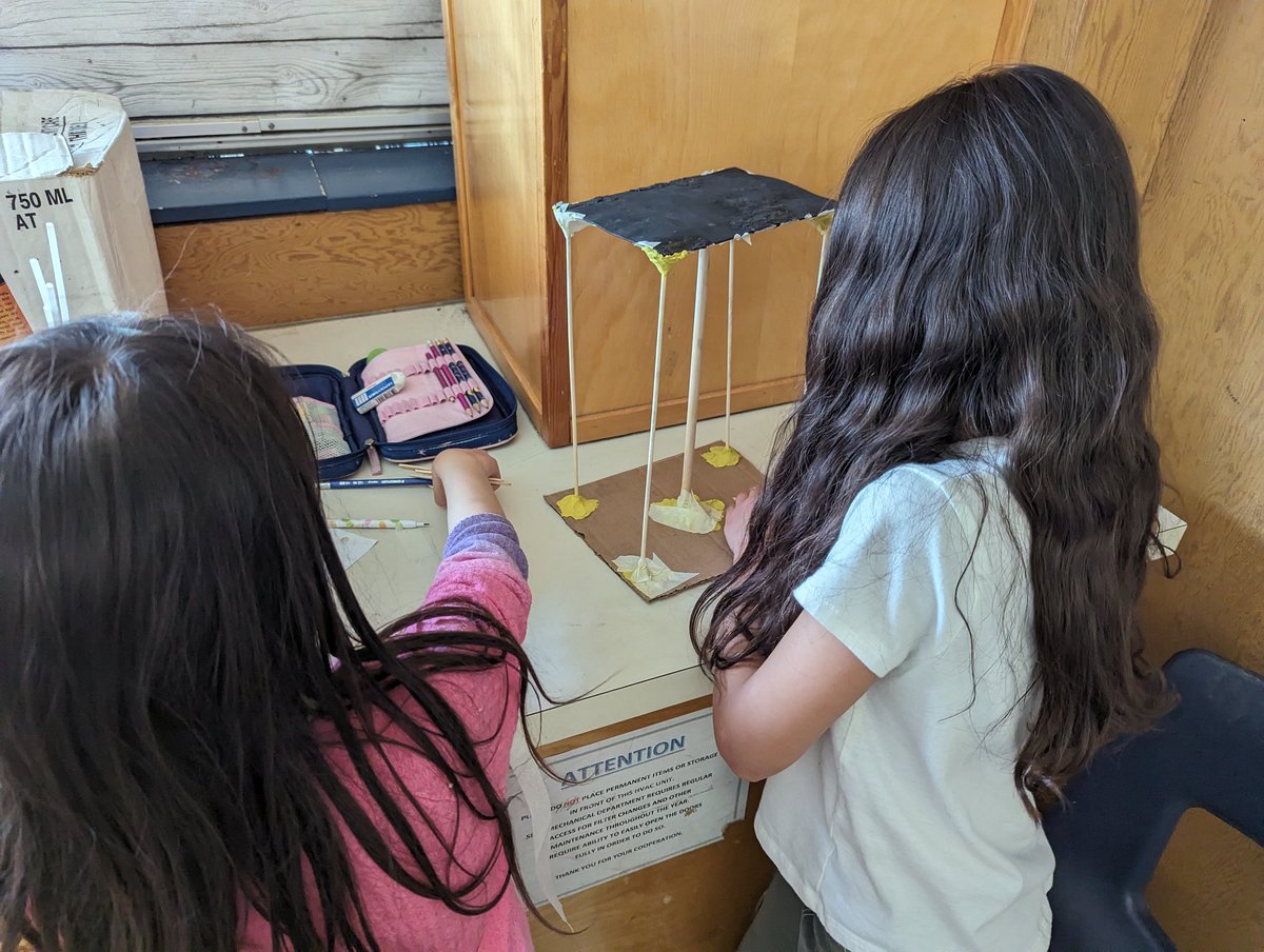 beverleybunker's tweet photo. One brave teacher & some very excited kiddos in Gr 3 this week! On apprend le processus de "design thinking" relié au conte des 3 petits cochons 🐷 #sd36frimm #adst #frimm https://t.co/hGlHItNttA