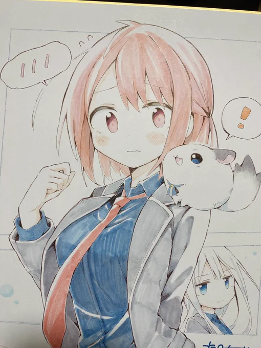 今月号のきららキャラット読者プレゼントで直筆色紙描かせていただきました魔法少女は羞恥心で強くなるも今号から連載開始で4話目載ってます!もしご興味ありましたら何卒! 