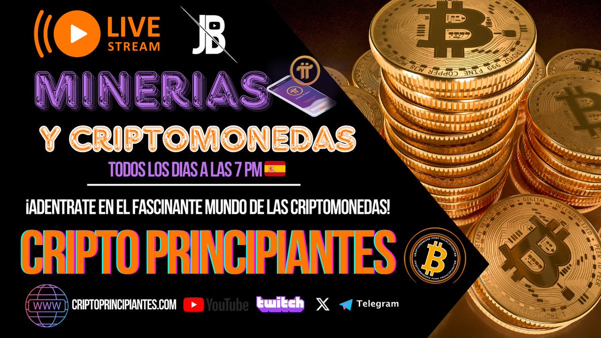 jb_invers's tweet photo. 🚨 DIRECTO DIARIO con JB ⭐️ #MINERIAS, #BITCOIN Y #CRIPTOMONEDAS 🚨 #Cripto
🕖 7 PM 🇪🇸
🕑 2 PM 🇦🇷
🕐 1 PM 🇻🇪
🎥 #YOUTUBE ➡️ https://t.co/5tq53D7fbY
🎖️Hazte miembro para APOYAR EL CANAL y acceder a las MENTORIAS ► https://t.co/WG3Z35AoFU
🤖 #TWITCH ➡️ https://t.co/iO3xX9Olmh https://t.co/BEInThlFd6