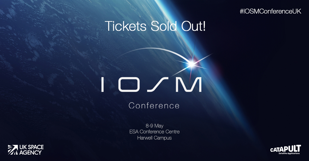 Tickets for our IOSM Conference, in partnership with @spacegovuk, have SOLD OUT! Thank you to everyone who secured their spot - get ready for a packed two-day agenda exploring the latest innovations in IOSM! #IOSMConferenceUK 🛰️