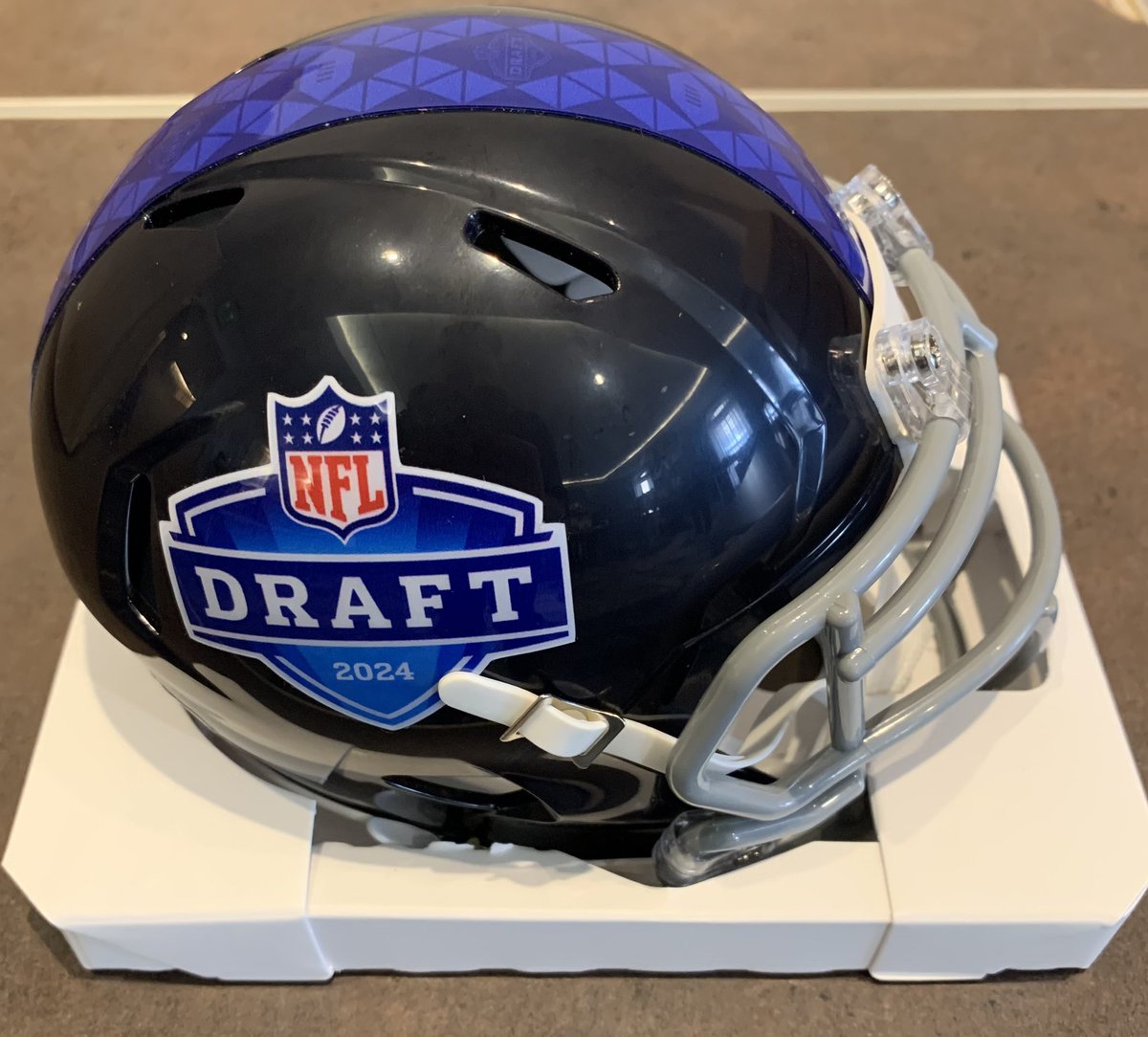 Retweet and Follow us on instagram at NFLFoundation50 to be entered for a chance to win this Draft Mini Helmet! #NFLDraft