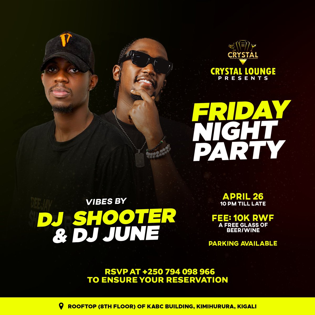 CRYSTAL LOUNGE KIGALI tweet media