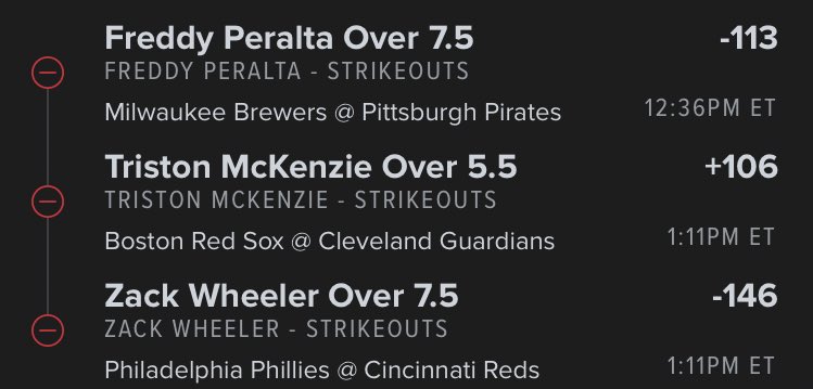 Lottolocks's tweet image. +560 #MLB STRIKEOUT PARLAY ⚾️

#GamblingX