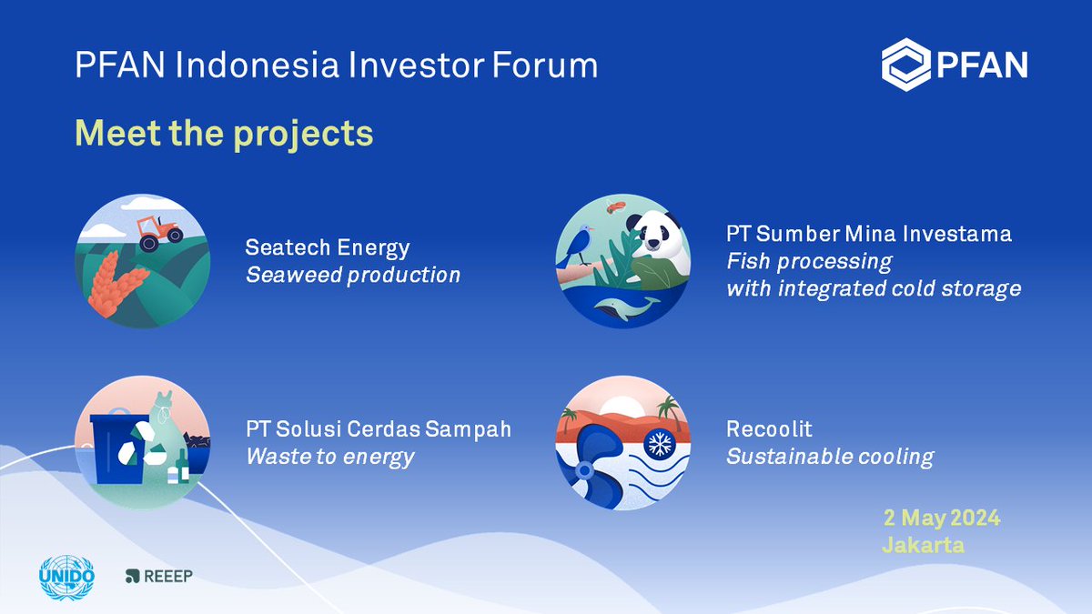 ⏰ One week to go - join PFAN in #Jakarta on 2 May! The #Indonesia Investor Forum will bring together advisors, investors & innovators to accelerate investment for #cleanenergy & #climatetech projects in the region! 🌏 Learn more 👉 lnkd.in/digS9ZNm #SoutheastAsia #climate