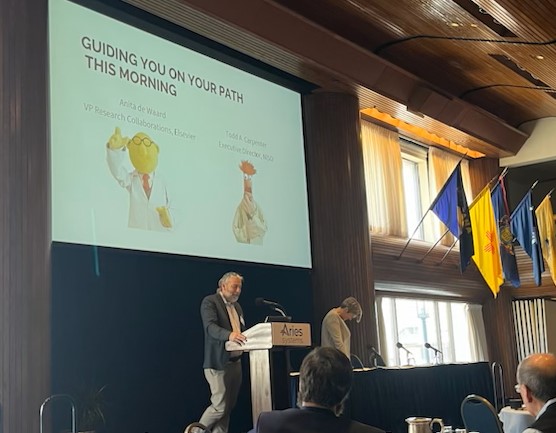 DeltaThink's tweet photo. @TAC_NISO and @anitawaard kick off Day 2 of the @STMAssoc Annual US Conference focusing on "How Publishers Can Prepare for the Future." 

#STMAnnualUS #STM2024 #ScholComm #Future https://t.co/VqqumcWAMH