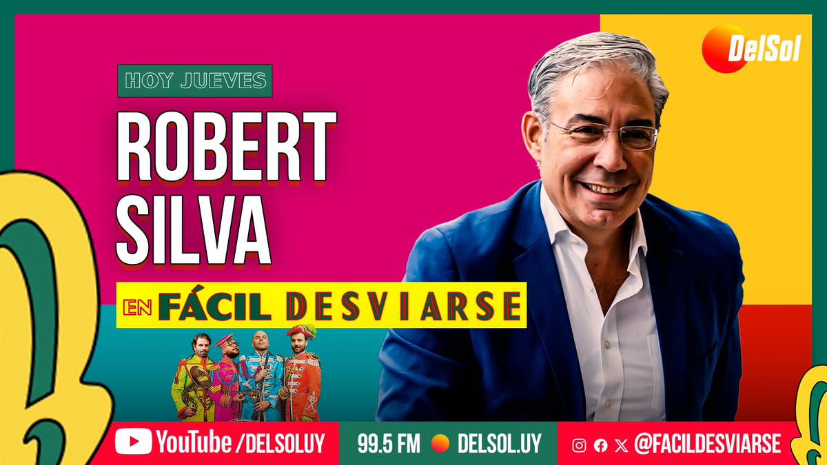 HOY → Robert Silva en Fácil Desviarse 📲 youtube.com/delsoluy 📻 99.5 FM