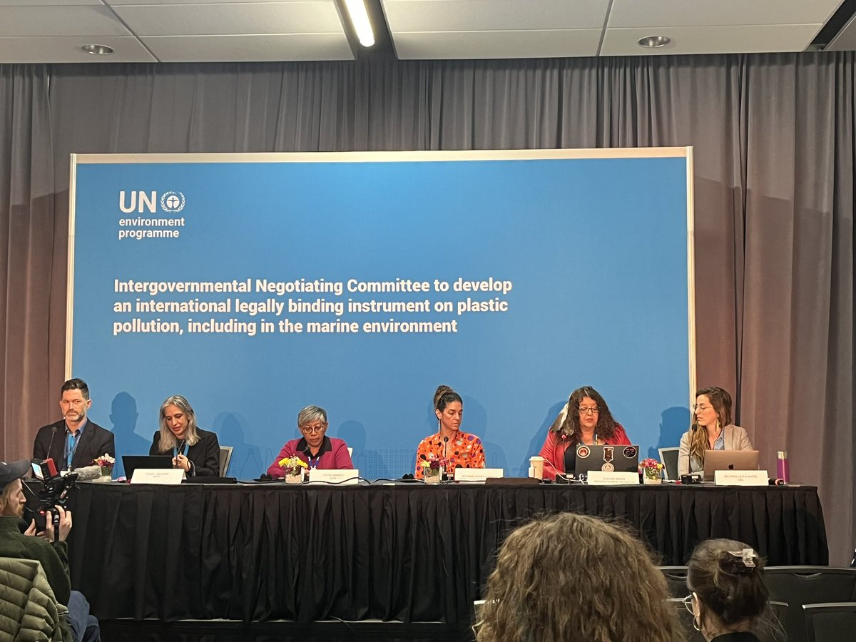 <a href="/ciel_tweets/">Center for International Environmental Law</a> <a href="/Greenpeace/">Greenpeace International</a> <a href="/ToxicsFree/">IPEN: toxics-free</a> <a href="/GAIAUS_CAN/">GAIA US & Canada</a> <a href="/EIA_News/">Environmental Investigation Agency</a> <a href="/Scientists_Coa/">The Scientists' Coalition</a> NOW <a href="/ciel_tweets/">Center for International Environmental Law</a> holds press conference on #INC4 list of <a href="/UNEP/">UN Environment Programme</a> participants, revealing #FossilFuel influence. Indigenous Leader Suzanne Smoke <a href="/S_N_N_1/">Society of Native Nations</a>: “These places have been designed to exclude our voices (…) it is the humanity that has been excluded from these discussion.”