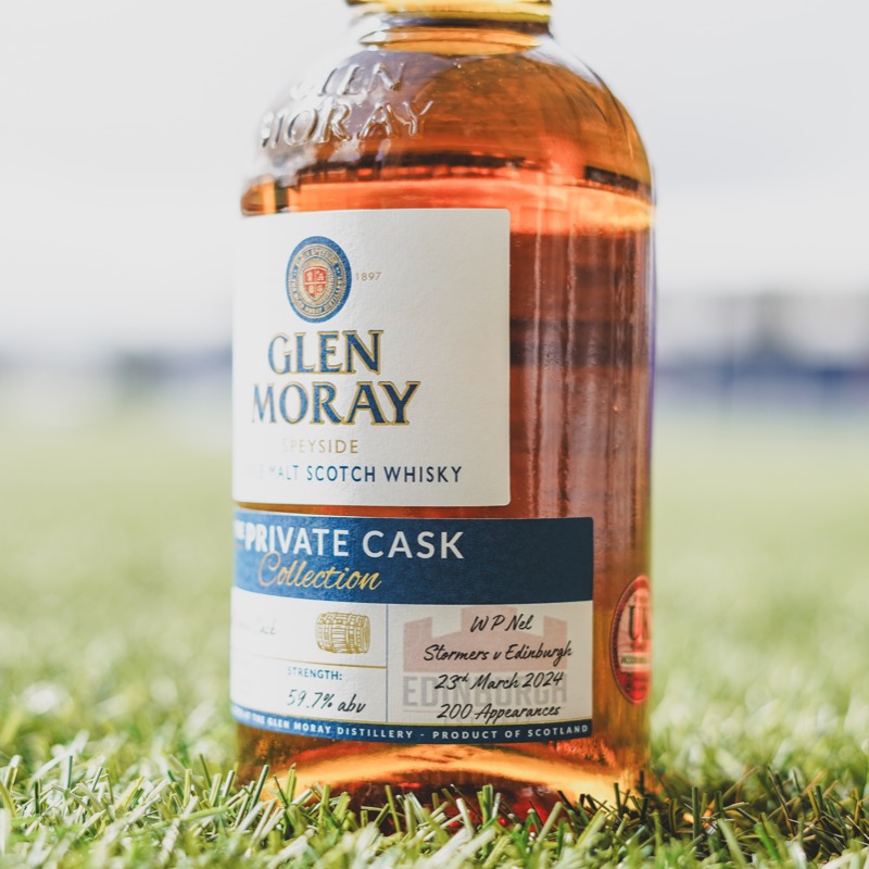 EdinburghRugby's tweet photo. Milestone men 🥃.

Thanks to @GlenMorayDist for celebrating our latest centurions and double centurions, providing bespoke bottles of Single Malt Whisky 🫡