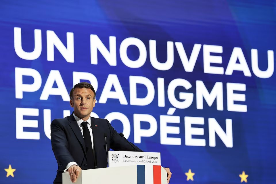 from macron’s speech today on europe’s future:

the eu must show it “is never a vassal of the united states,”
and warns “europe today is mortal. and it can die.”
