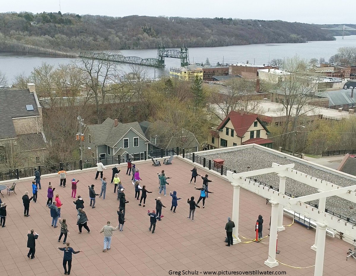 #TBThursday #tbt 2019 drone aerial views including video from tinyurl.com/4bnapfs4 @stillwaterlibmn @ilovestillwater @exploreminn @discstillwater #worldtaichiday #taichi #worldtaichi