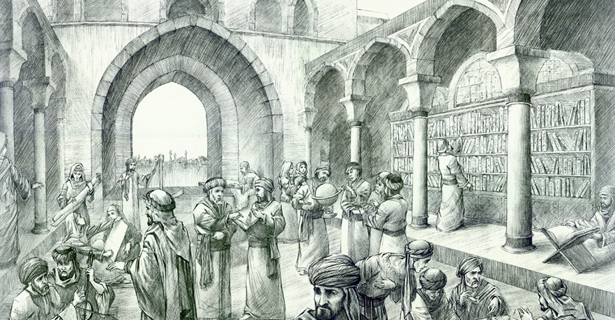 Baghdad was then an intellectual capital of the world. Scholars came from all across the Islamic empire, and the ruling Caliphs were eager to collect their knowledge under one roof: The House of Wisdom.