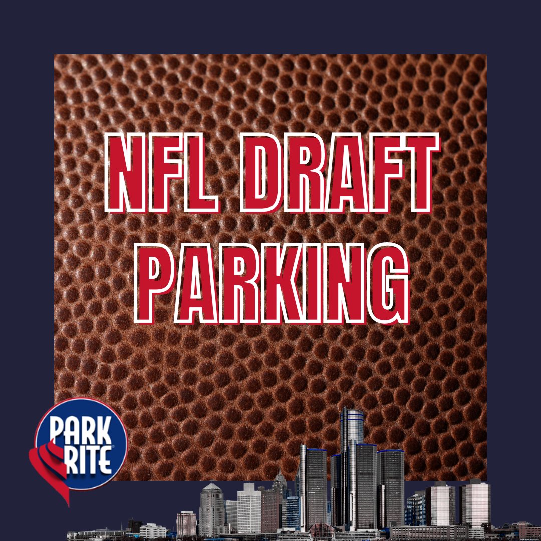 The draft is here and downtown Detroit is the place to be! 🏈🚗 Park Rite has you covered for convenient parking. Book a spot now! ➡️ parkriteparking.com/book-parking-n…

#NFLDraft #NFLDraftDetroit #ParkRite #DetroitPride #CelebrateSafely #ParkWithConfidence #DetroitParkingReservations