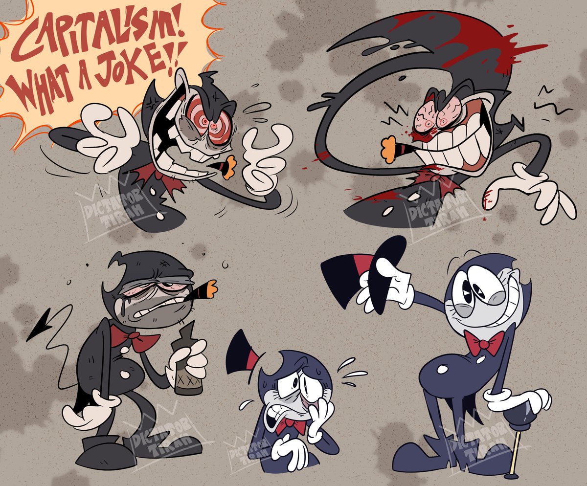 DictatorTrex's tweet photo. ohg finaly i can sleep early 
#toontiedterror #BENDY https://t.co/1TxIVlQXf9