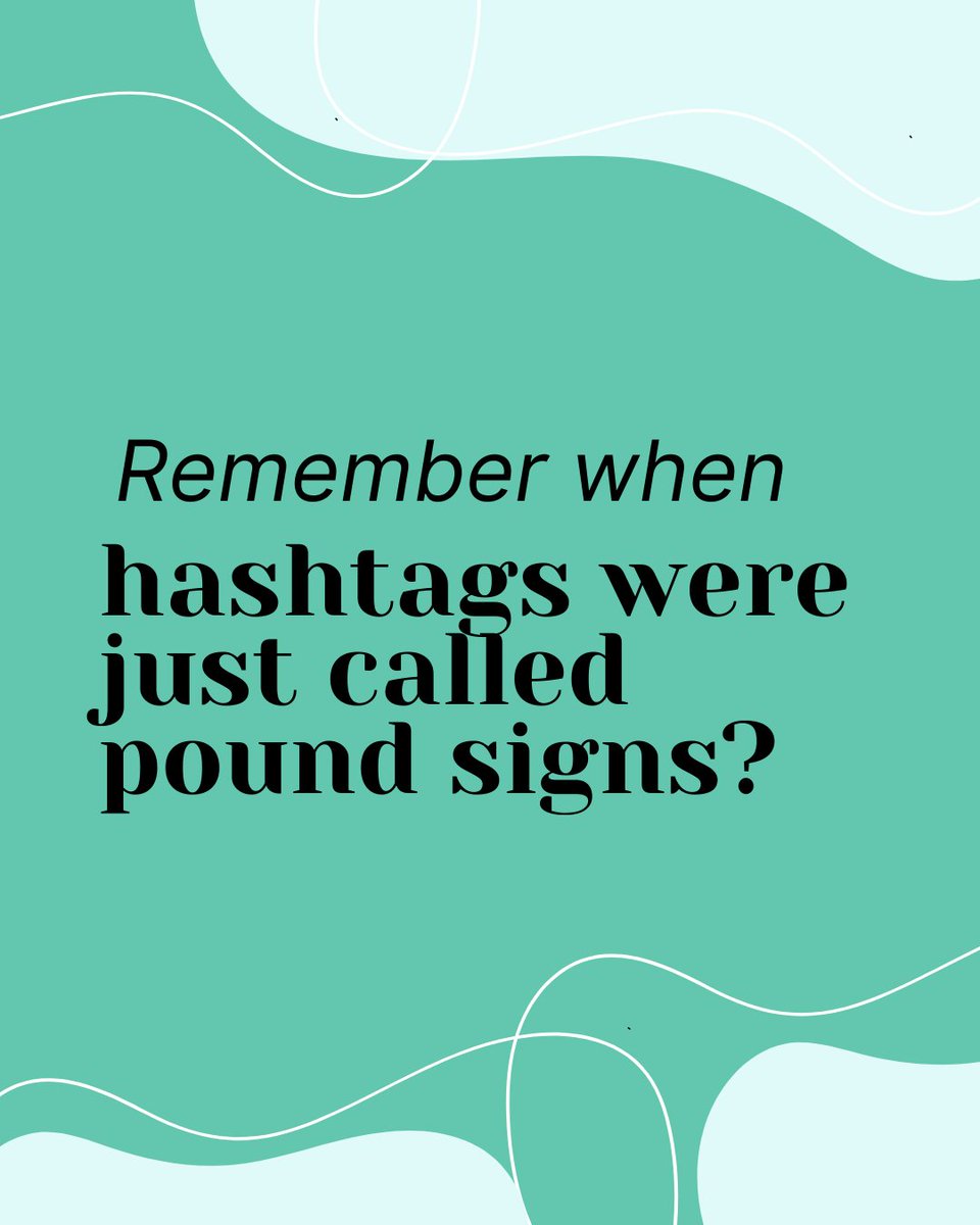 Throwback Thursday: Remember when 'hashtags' were just called 'pound signs'? Yeah, we've been at this a long time. #TBT #MarketingEvolution