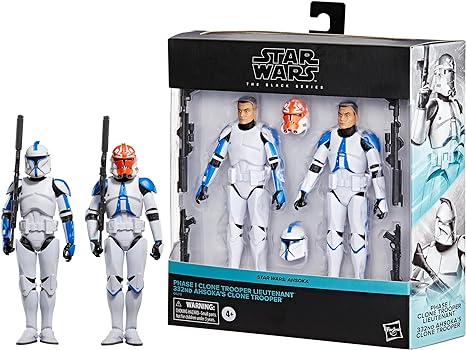Star Wars The Black Series Phase I Clone Trooper Lieutenant & 332nd Ahsoka’s Clone Trooper, Star Wars: Ahsoka Set de Figuras de acción de 15 cm disponible en preventa en $1,499.00

a.co/d/8ak6YIu