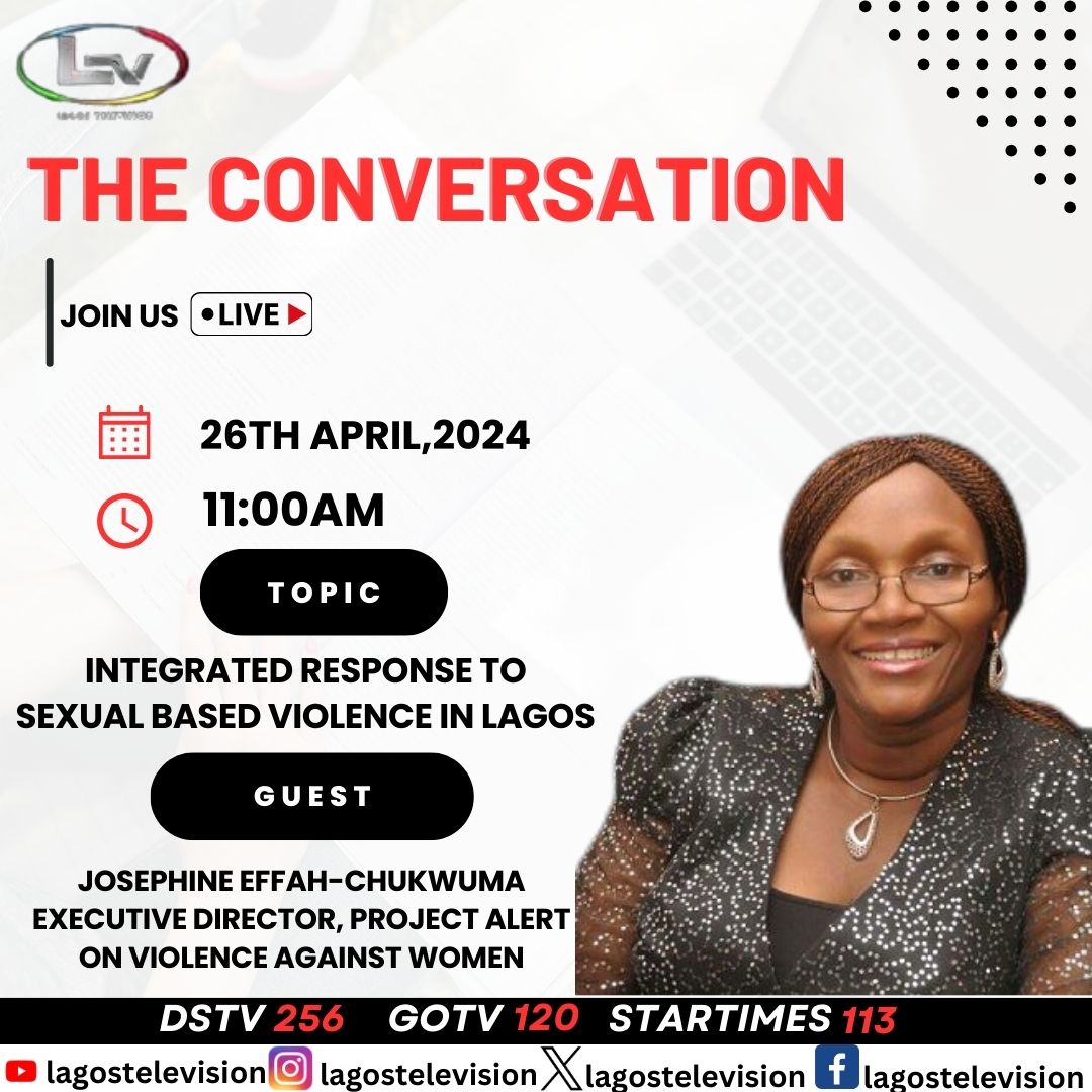 Sexual based violence is violence committed against a person because of his or her sex or gender. Tomorrow on #theconversation we will be discussing sexual based violence in Lagos and how to prevent it.