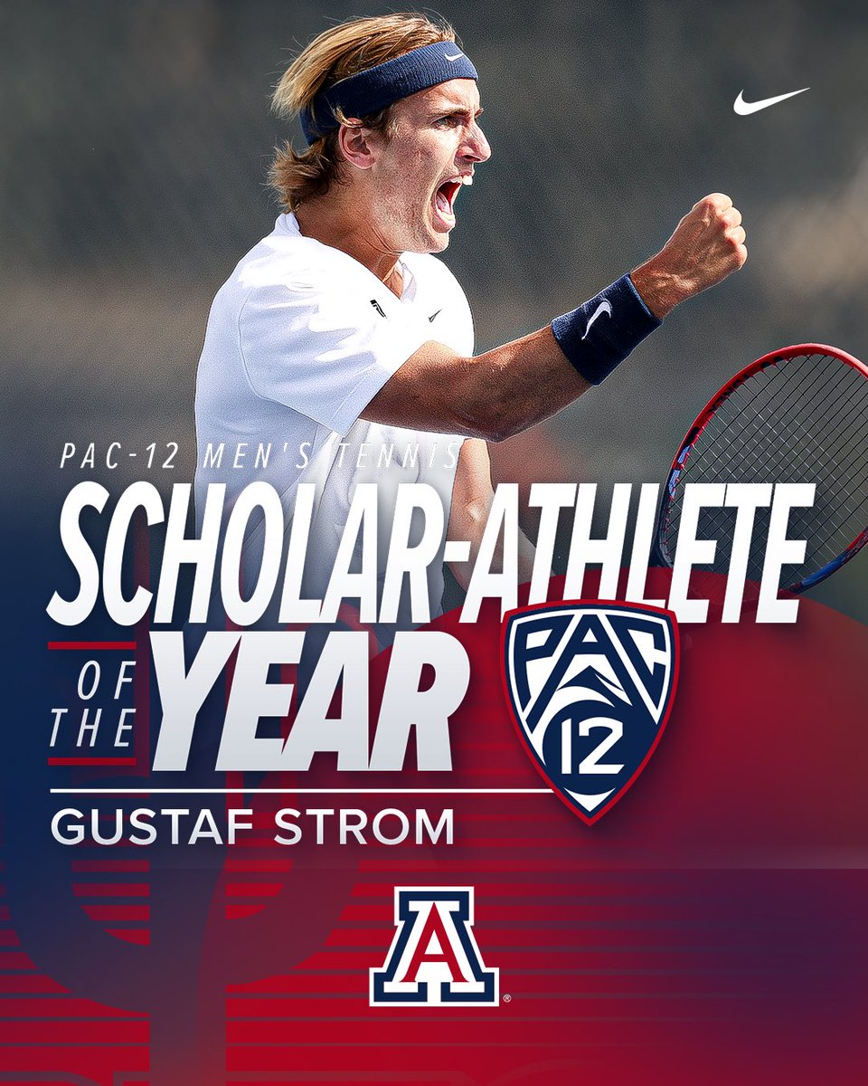 Working hard in classroom and on the courts 💪 Couldn’t be prouder of you, Gustaf! #ArizonaTennis x #BearDown