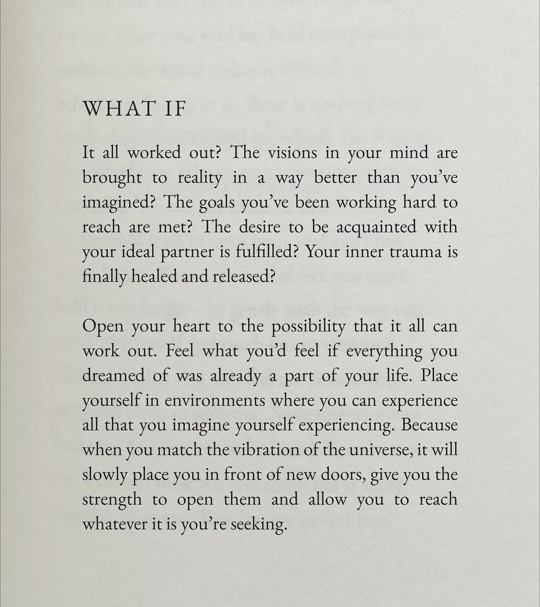 What if it all worked out?

Book: Beauty in the Stillness by Karin Hadadan