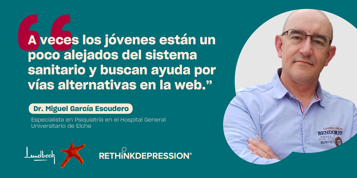 Los adolescentes también padecen #depresión y, tal y como aclara el Dr. Miguel García Escudero en el último artículo de @RethinkDepEs, “Los profesionales tenemos también una responsabilidad importante en intentar estar donde se busca la información”. Léelo completo aquí ➡️