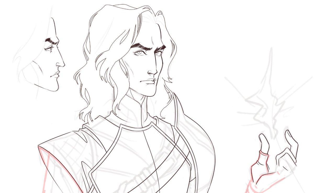 offcolor's tweet image. Dipping my toes into DnD design, starting with my husband's half elf, warlock-cleric. Incoming nonsense level armor.