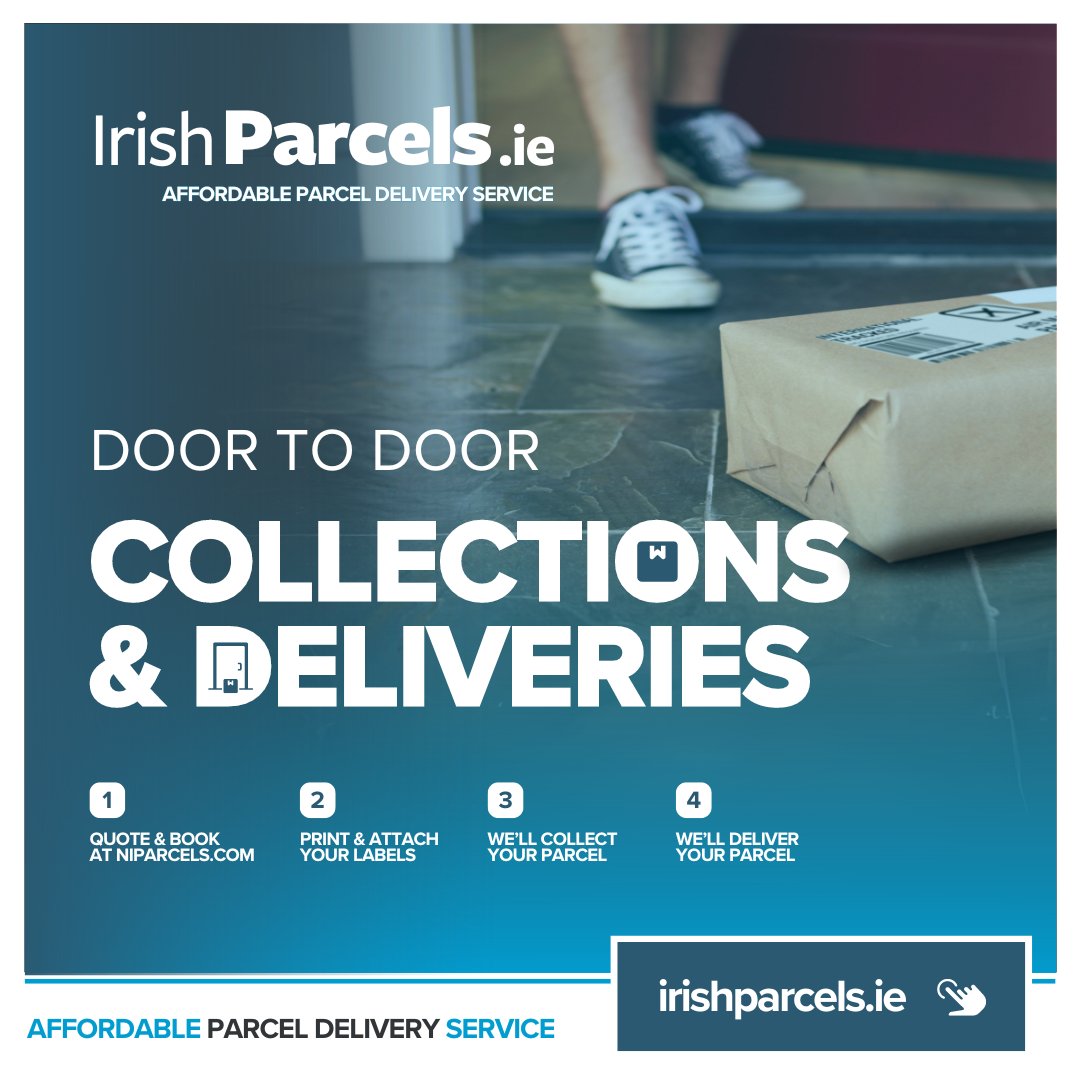 Door-to-Door #Parcel Collections &amp; Deliveries with Irish Parcels 📦

✅ Quote &amp; Book Online
✅ Print &amp; Attach your Labels
✅ We'll Collect your Parcel
✅ We'll Deliver your Parcel

Every order comes with Full Online Tracking 📍

Get started at irishparcels.ie
