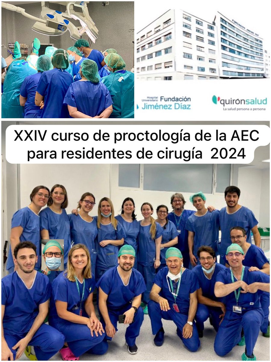 Hoy comienza en la Fundación Jiménez Diaz de Madrid el curso de proctología 2024 de la AEC para residentes !!!!! @AECP_FAECP @aecirujanos @coloproctoaec @Hospital_FJD @quironsalud @GarciaOlmoD @h_guadalajara @mleonare @jtristancho1