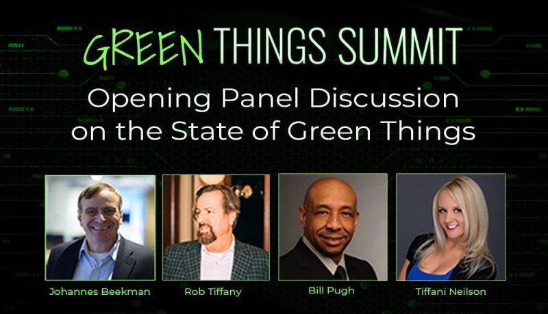 Be sure to join Bill Pugh⚡️, Tiffani Neilson, Rob Tiffany⚡️, and Johannes Beekman for the Opening Panel Discussion on the 'State of Green Things' this morning at 10:00am Pacific at the Green Things Summit. You know I'll be hitting several of my favorite ways #IoT and #AI can
