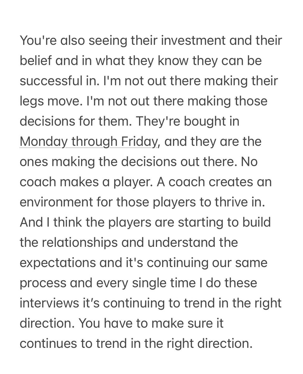 Yanez also says @RacingLou’s players investment in each other is what leads to their success. In a great string of quotes, she says, as a coach, she’s not making their leg moves, she’s letting them make decisions while creating the best environment possible. #NWSL #RacingLou