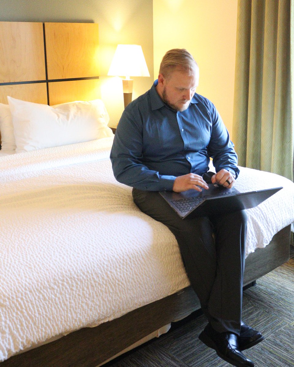 If work is following you back to your suite, don't fret! At the Candlewood our complimentary high-speed Wi-Fi and tons of comfortable working space will allow you to get your work done in no time! #IHG #Candlewoodsuites #Corporatetravel #extendedstayhotel