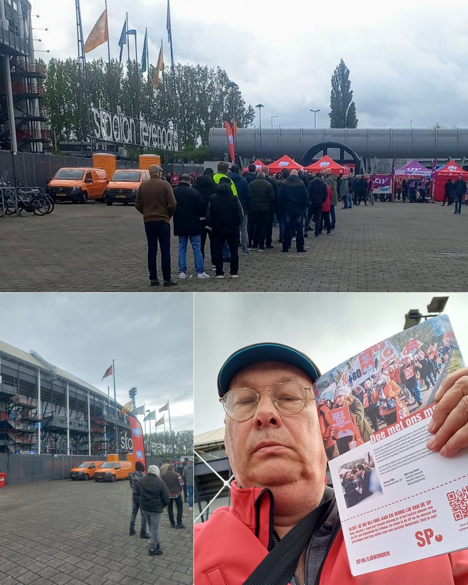 Vandaag hebben de vakbonden FNV en CNV een staking en een actie georganiseerd voor hun leden van de sector metaal – Electro bij de Kuip. Actie is voor een fatsoenlijk pensioenakkoord voor mensen met zwaar werk.

De tijdelijke regeling van nu om drie jaar eerder te stoppen met…