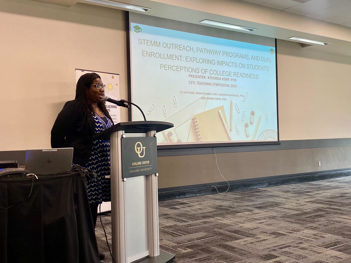 Foundational Medical Studies Faculty at OUWB (@fms_ouwb) on Twitter photo Dr. Kemp presented work from her and her collaborators Drs. Naik (<a href="/anaikowl/">Akshata Naik Ph.D</a>), Davidson, and Hurse on educational experiences that promote college readiness in low SES students at the <a href="/CETLatOU/">CETL at OU</a> Teaching and Learning Symposium. Funded by <a href="/oaklandu/">Oakland University</a> Black Faculty Association. #MedEd Dr. Kemp presented work from her and her collaborators Drs. Naik (<a href="/anaikowl/">Akshata Naik Ph.D</a>), Davidson, and Hurse on educational experiences that promote college readiness in low SES students at the <a href="/CETLatOU/">CETL at OU</a> Teaching and Learning Symposium. Funded by <a href="/oaklandu/">Oakland University</a> Black Faculty Association. #MedEd