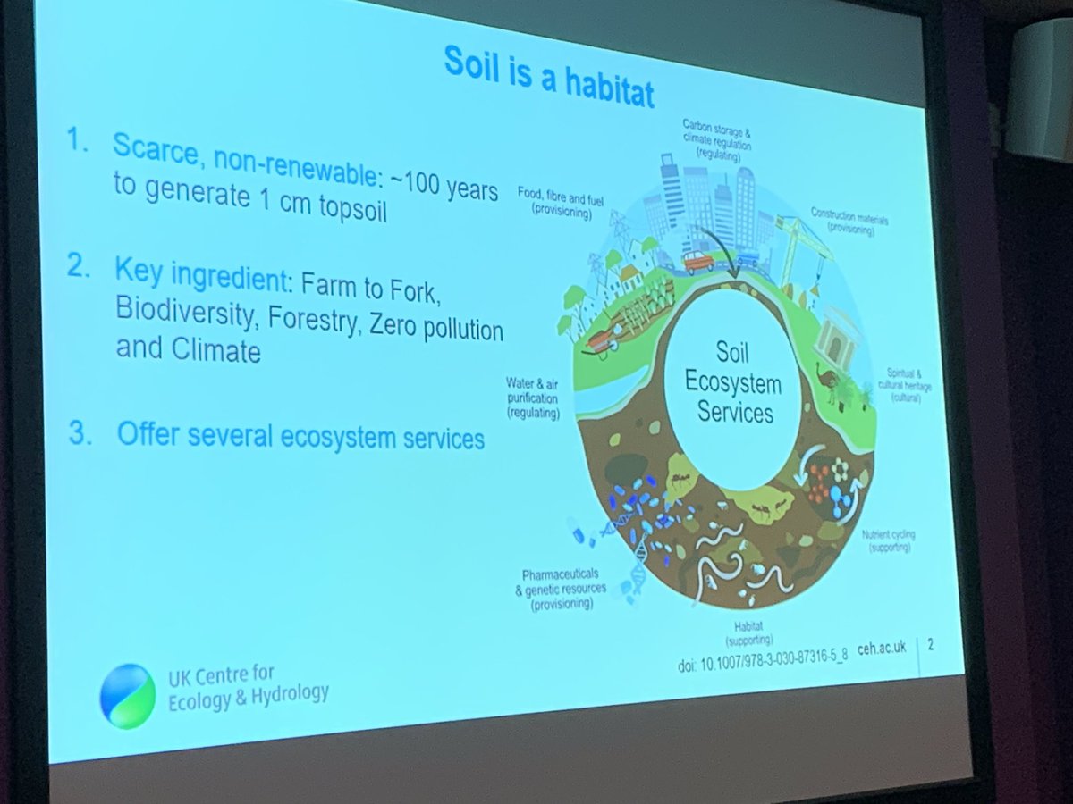 Soil is a habitat and provides soil ecosystem services. Susheel Bhanu Busi talks about how we can use microbial DNA to assess functions and AMR #UKDNAWG