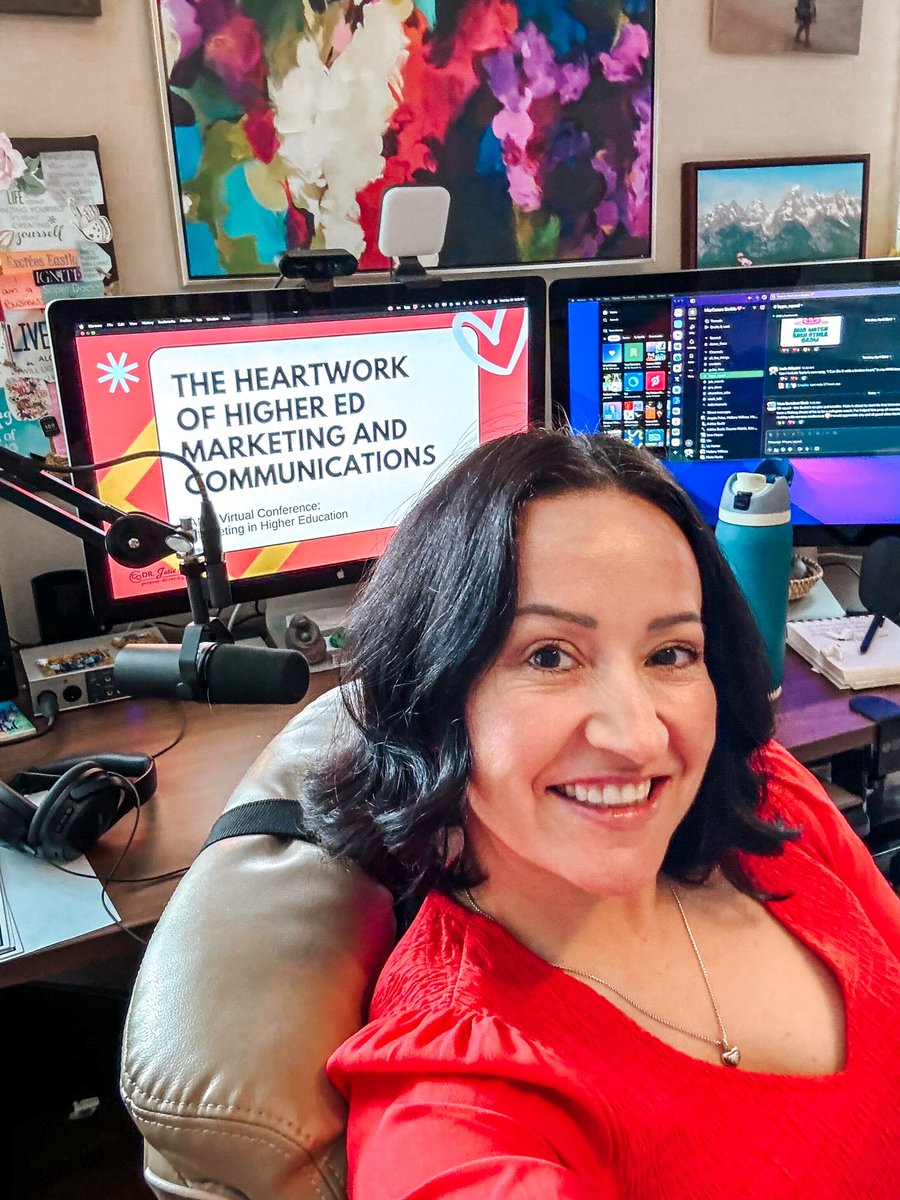 josieahlquist's tweet photo. Thank you to the @ama_marketing Virtual Conference for having me!

In my keynote, "The Heartwork of Higher Ed Marketing and Communication," we explored humanizing digital engagement, building belonging, &amp; the power of tech for good.

Access the resources: https://t.co/EQMab4eIl4 https://t.co/KytTMi0Z94