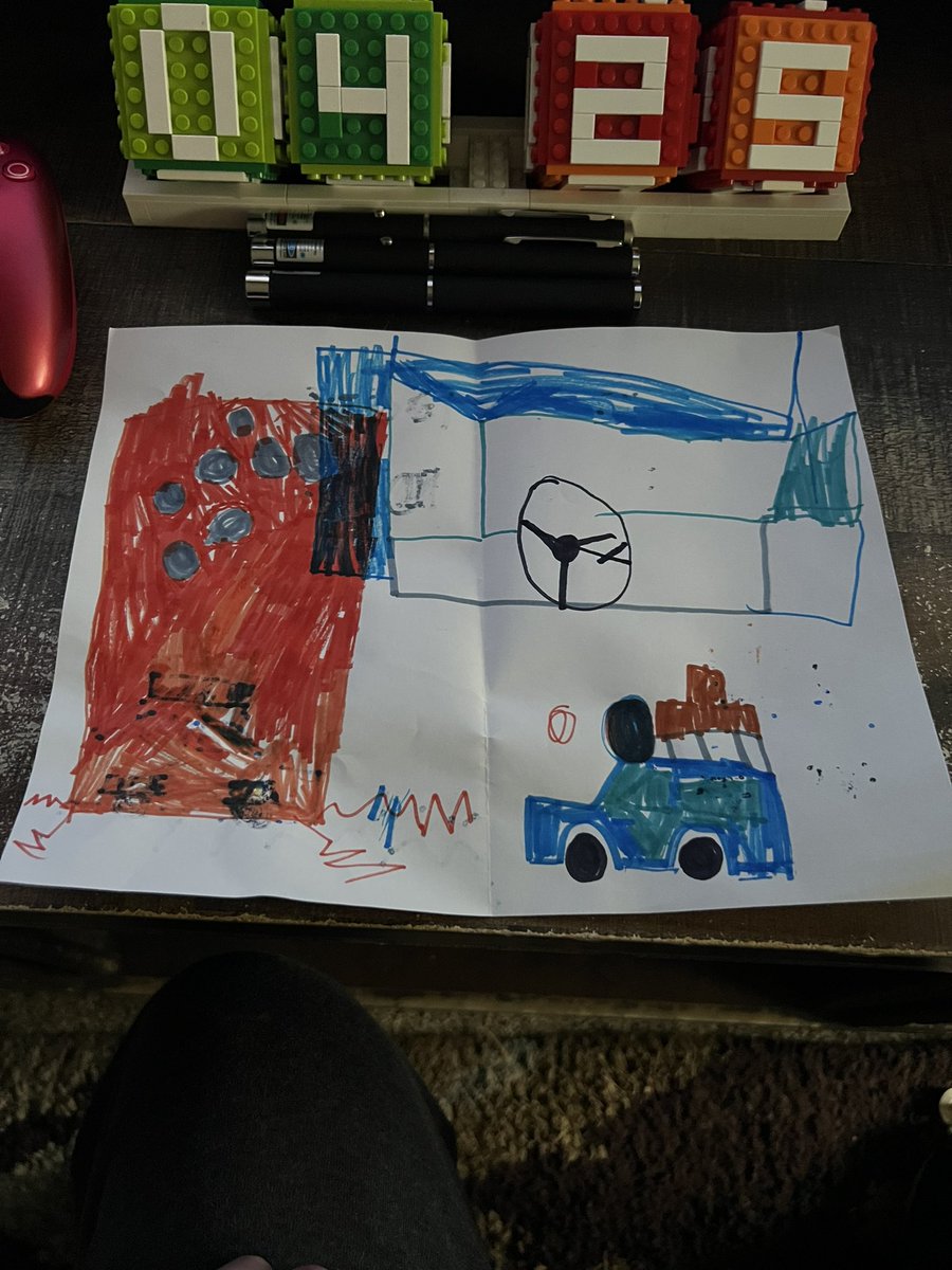 @ironwoodtweets some fan art from my 6 year old. He really enjoyed watching me play and made me this card. #PacificDrive #GOTYContender #PS5share