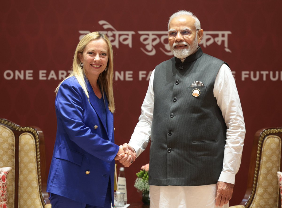 PM Modi spoke with Italian PM Giorgia Meloni, extending greetings on Italy’s Liberation Day & thanking her for the invite to the G7 Summit in June. 

They reaffirmed commitment to strengthen strategic partnership & discussed regional/global issues.