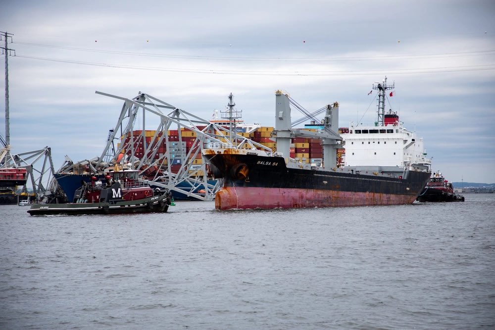 The first commercial vessel transited through the Limited Access Channel at the #FSKBridge site Thursday, part of scheduled passages for a limited number of commercial vessels into the <a href="/portofbalt/">Port of Baltimore</a> and a departure opportunity for deep draft vessels unable to leave the harbor.