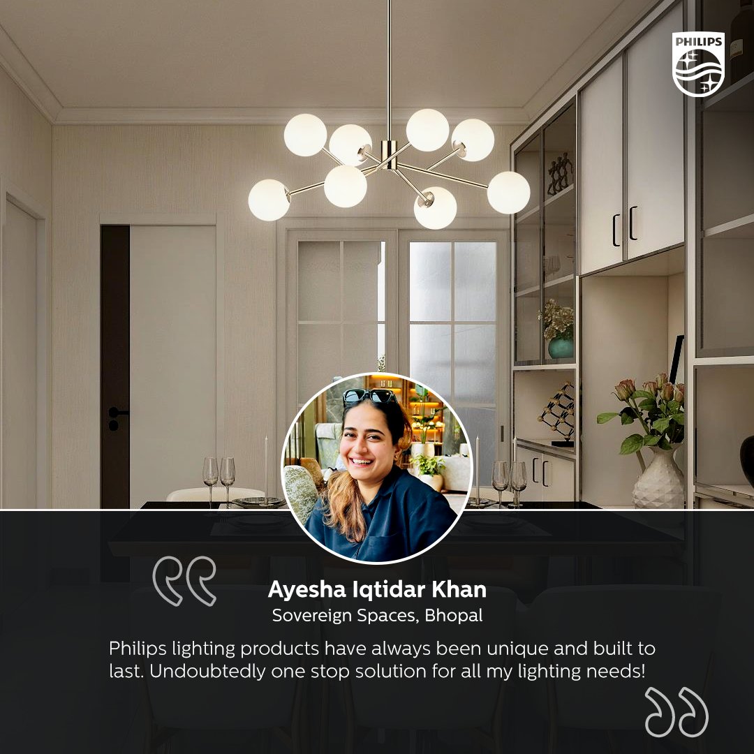 Get an inside perspective from Ayesha Iqtidar Khan as she shares her experience with our versatile range of Philips lighting solutions!

#Philips #PhilipsLighting #Architect #LED #homelighting