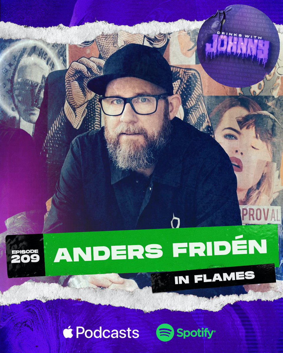 Don’t miss this weeks episode with @AndersFridn of @InFlames_SWE as #Johnnychrist shares his fandom and influence the band has had in his career and many others. From the glasshouse in Pomona to sharing the stage together they cover it all🤙 youtu.be/g_e5cFnzqjQ?si…