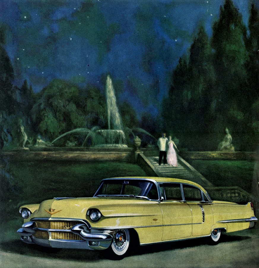 She: 'Wow! Being a vampire has its perks!' 1956 Cadillac Sixty Special. #dating #relationshipgoals  #vampires #zombieapocalypse