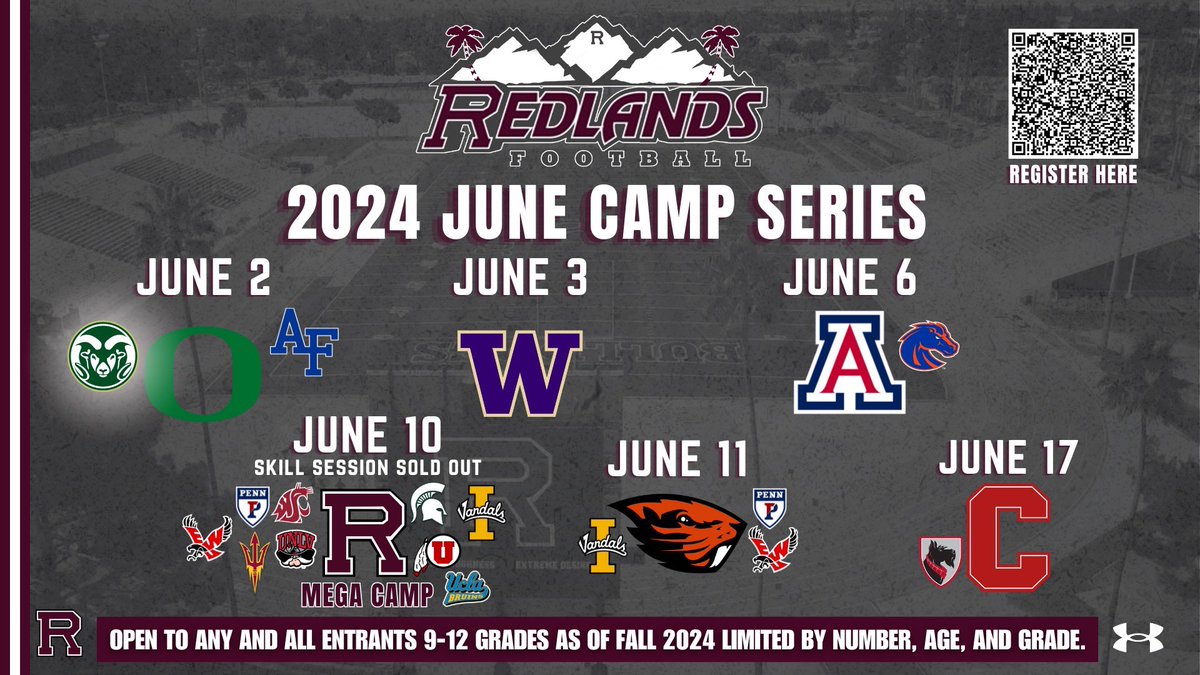 Going to be great to have @CSUFootball back to the camps in June!! Get signed up at: iefootballcamps.com Limited capacity per session. More schools to be added soon!!