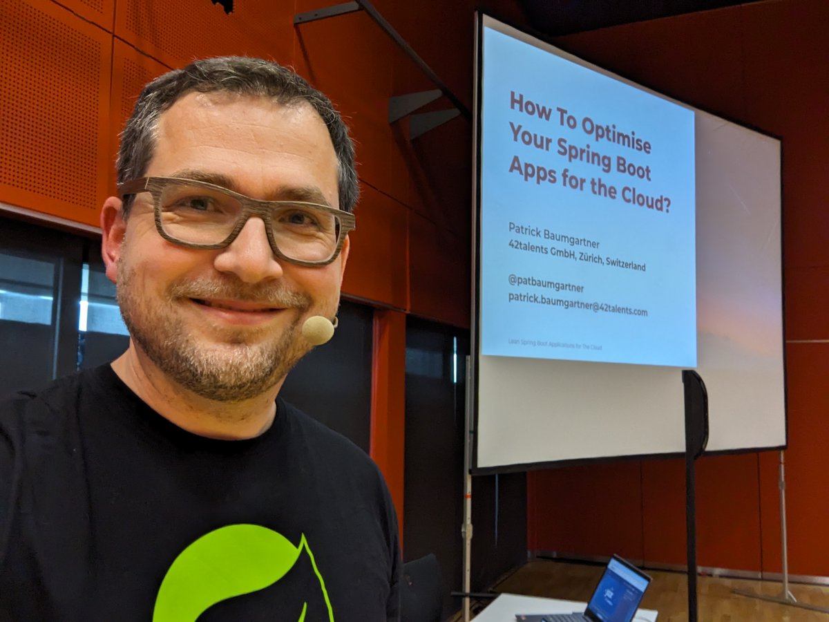 Today at JAX in Mainz, Germany, I spoke about what Quarkus and Spring Boot can learn from each other. In the second session I showed how to optimize your Spring Boot applications, and as always with new Java and Spring Boot versions and new ideas 😁 💡 #springboot #quarkus