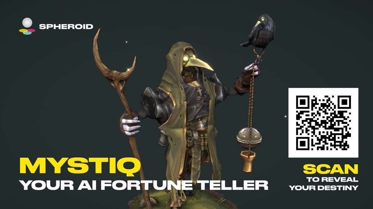 Meet MystiQ: Your AI Fortune Teller! Launch it to reveal your destiny! Get daily insights about love, friendship, and life challenges. spheroid.io/s/GYIBS