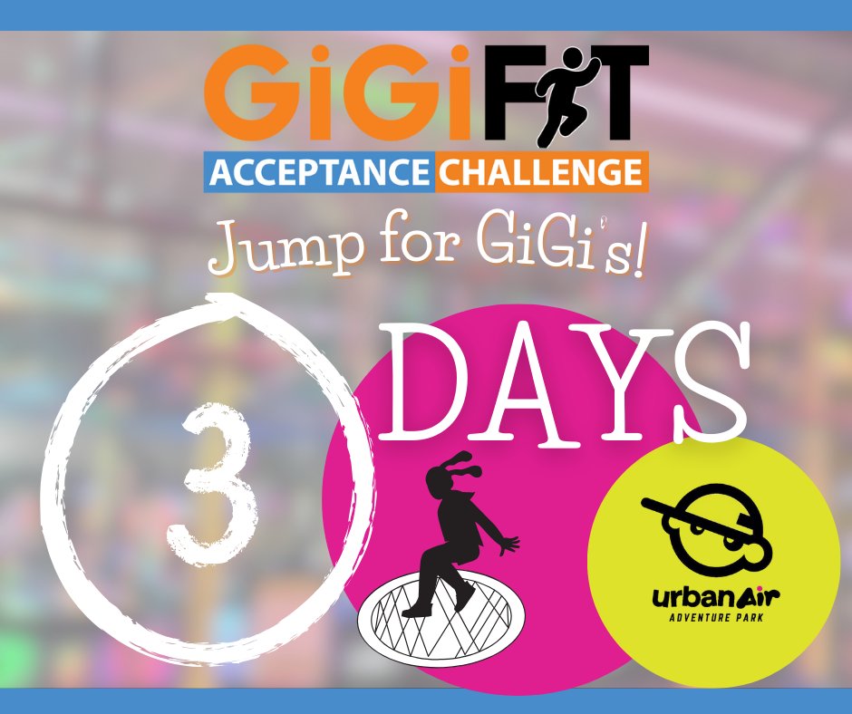 🎉 Just 3 days until GFAC! 🏃‍♀️ Still time to join the excitement! 🚀 Register or donate now! ✨ Join us at Urban Air Adventure Park Raleigh this Sunday, 10am-12pm! 💪 Link in bio for info! Let's make memories together! 🌟 #GFAC2024 🌈