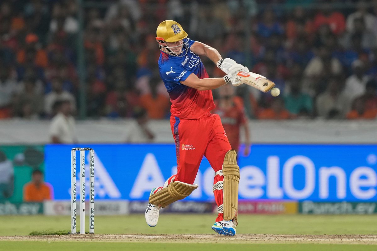 INNINGS BREAK! Some late hitting from Cameron Green takes RCB to 206/7 in 20 overs. #IPL2024